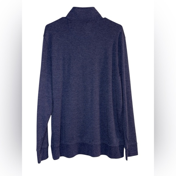 Izod Dark Blue Quarter-Zip Pullover Size Medium - Picture 4 of 5